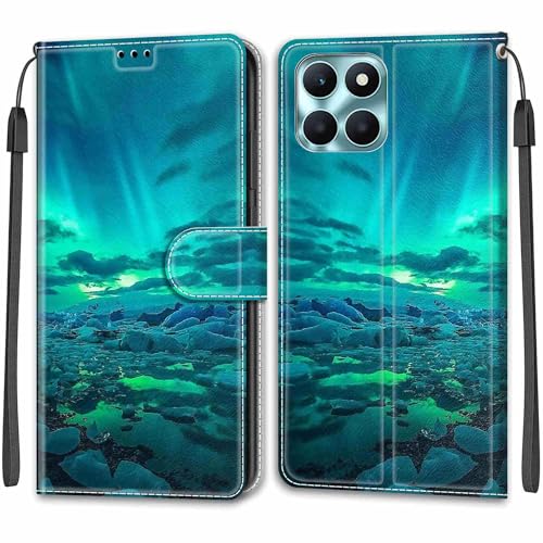 TOMYOU Handyhülle für Honor X6a Hülle, Con [Standfunktion] [Kartenfach] Stoßfeste Klapphülle, Wallet Case Handyhülle kompatibel Honor X6a von TOMYOU
