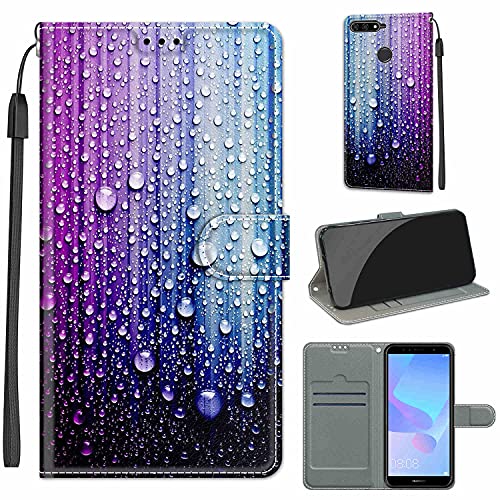 TOMYOU Handyhülle für Huawei Y6 2018 / Honor 7a Hülle Leder, Huawei Y6 Prime (2018) Handy Hüllen, Flip Handytasche Schutzhülle für Huawei Y6 2018 / Honor 7a Pro Case von TOMYOU