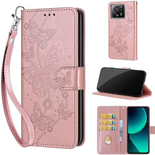 TOMYOU Handyhülle für Xiaomi 13T / 13T Pro/Redmi K60 Ultra Hülle, Premium Stoßfesten Kunstleder Flip Wallet Case Klapphülle kompatibel Xiaomi 13T / 13T Pro/Redmi K60 Ultra Roségold TOMYOU Handyhülle für Xiaomi 13T / 13T Pro/Redmi K60 Ultra Hülle, Premium Stoßfesten Kunstleder Flip Wallet Case Klapphülle kompatibel Xiaomi 13T / 13T Pro/Redmi K60 Ultra Roségold von TOMYOU