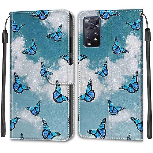 TOMYOU Handyhülle für Xiaomi Redmi Note 11 Pro 5G Global/Note 11 Pro Global Hülle, Premium Kunstleder Flip Stoßfeste Handyhülle Kompatibel Note 11 Pro+ 5G (India) / Note 11E Pro/Note 12 Pro 4G von TOMYOU