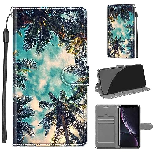 TOMYOU Handyhülle für iPhone XR Hülle, iPhone XR Hülle Premium Kunstleder Flip Wallet Case Klapphülle mit [Standfunktion] [Kartenfach] Handytasche kompatibel iPhone XR von TOMYOU