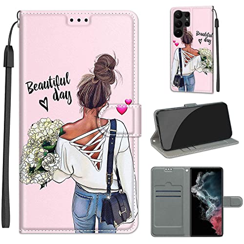 TOMYOU Hülle Kompatibel für Samsung Galaxy S23 Ultra Handyhülle [Premium PU Leder] [Kartenfach] [Standfunktion] für Samsung Galaxy S23 Ultra von TOMYOU