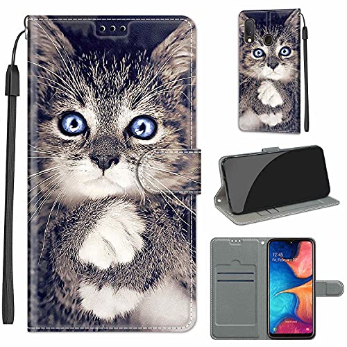 TOMYOU Hülle für Samsung Galaxy A20e / A10e, Premium Leder PU Handyhülle, Flip Case Wallet mit [Kartenfach] für Samsung Galaxy A20e / A10e von TOMYOU