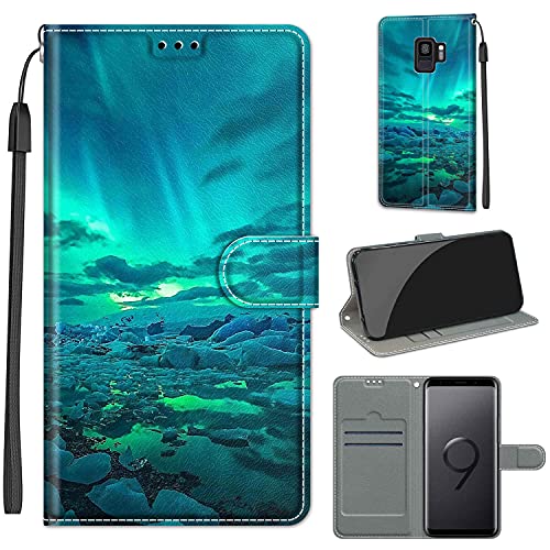 TOMYOU Hülle für Samsung Galaxy S9, Stoßfestes Flip-Holster, Premium Leder PU Handyhülle, Flip Case Wallet mit [Magnetic Closure] für Samsung Galaxy S9 von TOMYOU