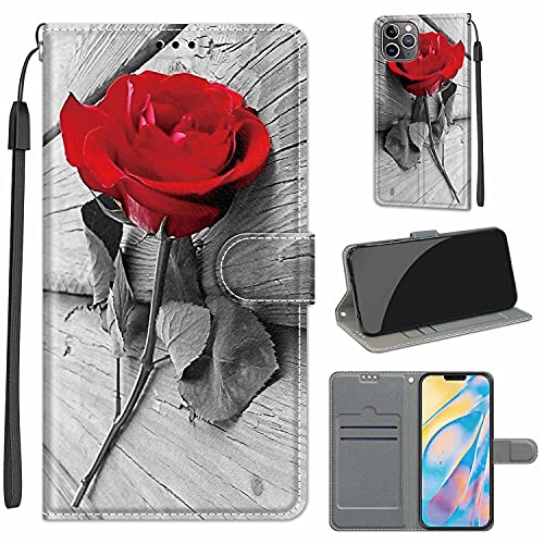 TOMYOU Hülle für iPhone 12 Pro Max，Premium-PU-Ledertasche Mit [Kartenschlitz] [Standfunktion]， TPU Stoßfeste Schutzhülle Handytasche Case Kompatibel für iPhone 12 Pro Max (6,7 Zoll) von TOMYOU