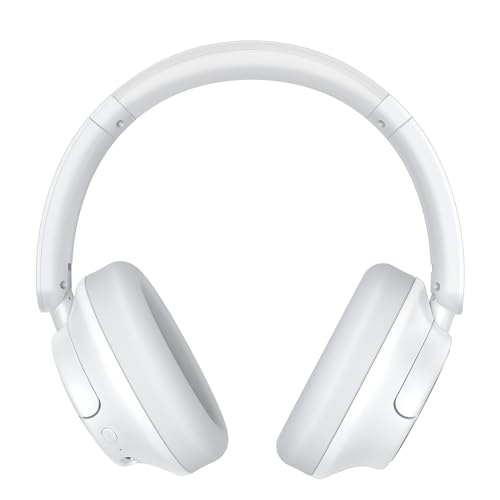 TONEMAC Kopfhörer H7Pro – eine Tradition in Klangqualität mit ANC -45 dB, Akkulaufzeit von 80 Stunden – Weiß von TONEMAC