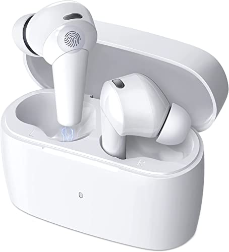 TONEMAC M3 Bluetooth Kopfhörer,Hybrid Active Noise Cancelling Kopfhörer Kabellos,In Ear Kopfhörer Bluetooth 5.3 mit 4 ENC Mics,30 Std Akku,klar Anrufe, Immersiver Stereo,Weiß von TONEMAC
