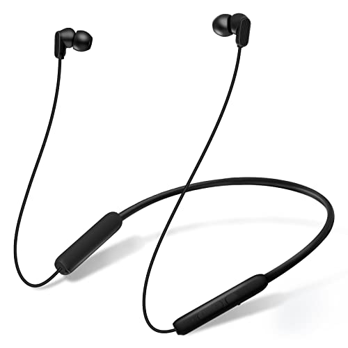 TONEMAC N18 In Ear Kopfhörer Bluetooth mit Kabel,Neckband Headphones Sport,Bluetooth Earbuds mit ENC Mikrofon für Joggen,Workout (Schwarz) von TONEMAC