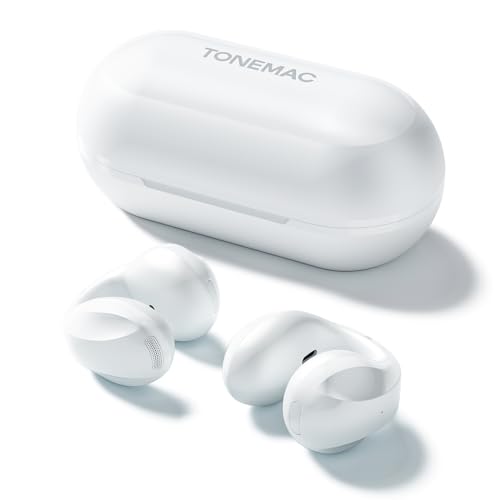TONEMAC Q3A Open Ear Kopfhörer,EarClip Bluetooth 5.3 Kopfhörer,Kabellos Bluetooth Kopfhörer mit ENC Mikrofon,34H Deep Bass Wireless Earbuds Ohrhörer,zum Radfahren, Fahren, Laufen TONEMAC Q3A Open Ear Kopfhörer,EarClip Bluetooth 5.3 Kopfhörer,Kabellos Bluetooth Kopfhörer mit ENC Mikrofon,34H Deep Bass Wireless Earbuds Ohrhörer,zum Radfahren, Fahren, Laufen von TONEMAC
