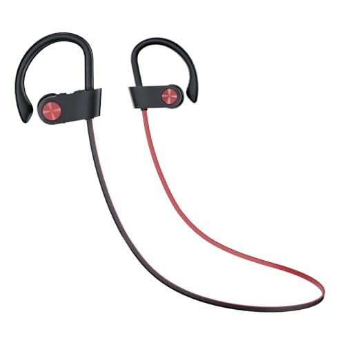 TONEMAC U8 Bluetooth-Kopfhörer, kabellos, Stereo, 15 Stunden Spielzeit, IPX5 wasserdicht, ideal für Sport und Arbeit von TONEMAC