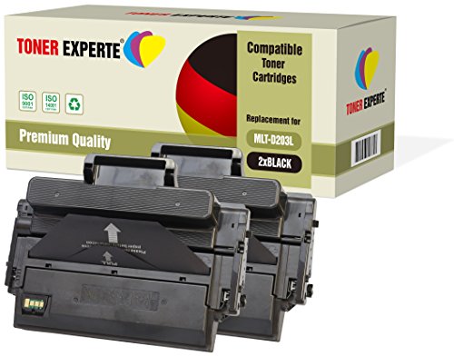 TONER EXPERTE 2-er Pack Premium Toner kompatibel zu MLT-D203L für Samsung ProXpress SL-M3320 M3320ND SL-M3370 M3370FD M3370FW SL-M3820 M3820ND M3820DW SL-M3870 M3870FW SL-M4020 SL-M4070 M4070FR von TONER EXPERTE