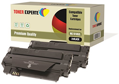 TONER EXPERTE 2er-Pack Premium Toner kompatibel zu MLT-D1052L für Samsung ML-1910, ML-1911, ML-1915, ML-2525, ML-2525W, ML-2580N, SCX-4600, SCX-4600FN, SCX-4623F, SCX-4623FN, SCX-4623FW, SF-650 von TONER EXPERTE