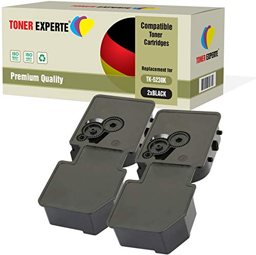 2er Pack TONER EXPERTE® Schwarz Premium Toner kompatibel zu TK-5230K 1T02R90NL0 für Kyocera ECOSYS P5021CDN, P5021CDW, M5521CDN, M5521CDW von TONER EXPERTE