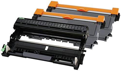 TONER EXPERTE® 2 Toner mit Trommel kompatibel zu Brother TN2220 TN2010 & DR2200 für HL-2220 2230 2240 2240D 2250DN 2270DW 2130 2132 2135W FAX-2840 2940 MFC-7360N 7460DN 7860DW DCP-7055 7060D 7065DN von TONER EXPERTE