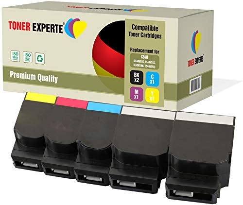 TONER EXPERTE® 5 Premium Toner kompatibel für Lexmark C540n, C543dn, C544dn, C544dtn, C544dw, C544n, C546dtn, X543dn, X544dn, X544dtn, X544dw, X544n, X546dtn von TONER EXPERTE