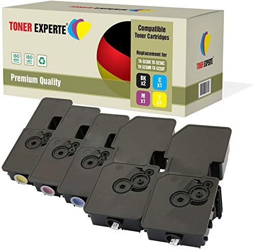 TONER EXPERTE® 5 Premium Toner kompatibel zu TK-5230 für Kyocera ECOSYS P5021CDN, P5021CDW, M5521CDN, M5521CDW von TONER EXPERTE
