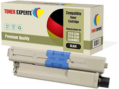 TONER EXPERTE® Schwarz Premium Toner kompatibel zu 44469803 für Oki C310dn C330dn C331dn C510dn C511dn C530dn C531dn MC351 MC361 MC361dn MC362dn MC561dn MC562dn MC562w von TONER EXPERTE