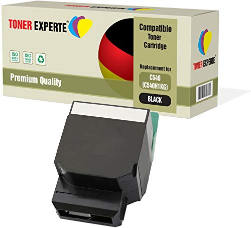 TONER EXPERTE® Schwarz Premium Toner kompatibel zu C540H1KG für Lexmark C540n, C543dn, C544dn, C544dtn, C544dw, C544n, C546dtn, X543dn, X544dn, X544dtn, X544dw, X544n, X546dtn von TONER EXPERTE