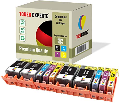 10 XL TONER EXPERTE® Druckerpatronen kompatibel für 934 XL 935 XL 934XL 935XL Officejet Pro 6220, 6230, 6812, 6815, 6820, 6825, 6830, 6835 (4 Schwarz, 2 Cyan, 2 Magenta, 2 Gelb) von TONER EXPERTE