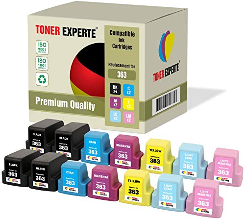 TONER EXPERTE 14 XL Druckerpatronen kompatibel für 363 Photosmart C5180, C6150, C6180, C6280, C7180, C7280, C8180, 3110, 3210, 3310, 8250, D6160, D7160, D7260, D7460, 3210xi von TONER EXPERTE