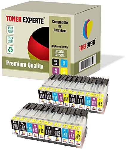 TONER EXPERTE 20 XL LC-1280XL LC-1240XL Druckerpatronen kompatibel für MFC-J6510DW MFC-J430W MFC-J6910DW MFC-J5910DW MFC-J825DW MFC-J625DW DCP-J525W DCP-J725DW DCP-J925DW von TONER EXPERTE