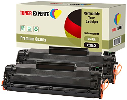 TONER EXPERTE 2er-Pack Premium Toner kompatibel zu CB435A 35A für Laserjet P1005, P1006, P1007, P1008, P1009, LBP-3010, LBP-3018, LBP-3050, LBP-3100, LBP-3108, LBP-3150 von TONER EXPERTE