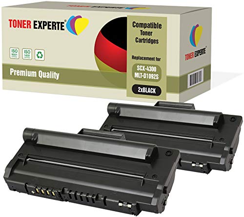TONER EXPERTE 2er-Pack Premium Toner kompatibel zu MLT-D1092S D1092S für Samsung SCX-4300 von TONER EXPERTE