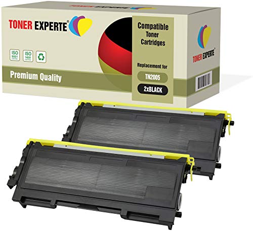 TONER EXPERTE 2er-Pack Premium Toner kompatibel zu TN2005 für Brother HL-2035, HL-2037, HL-2037E von TONER EXPERTE