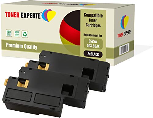 2er Pack TONER EXPERTE® Schwarz Premium Toner kompatibel zu 593-BBLN für Dell E525w von TONER EXPERTE