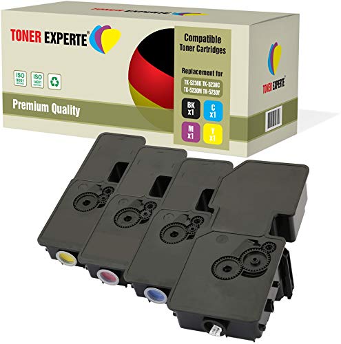 TONER EXPERTE 4er Set Premium Toner kompatibel zu TK-5230 für Kyocera ECOSYS P5021CDN, P5021CDW, M5521CDN, M5521CDW von TONER EXPERTE