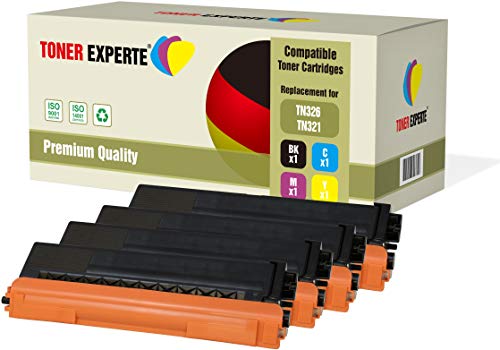 TONER EXPERTE 4er Set Premium Toner kompatibel zu TN-326 TN326 für Brother HL-L8250CDN, HL-L8350CDW, DCP-L8400CDN, DCP-L8450CDW, MFC-L8600CDW, MFC-L8650CDW, MFC-L8850CDW von TONER EXPERTE