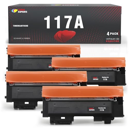 TONER EXPERTE Kompatibel HP 117A Toner Ersatz für W2070A W2071A W2072A W2073A für Color Laser MFP 178nwg 178nw MFP 179fwg 179fnw 150a 150nw Druckerpatronen 4er-Pack von TONER EXPERTE