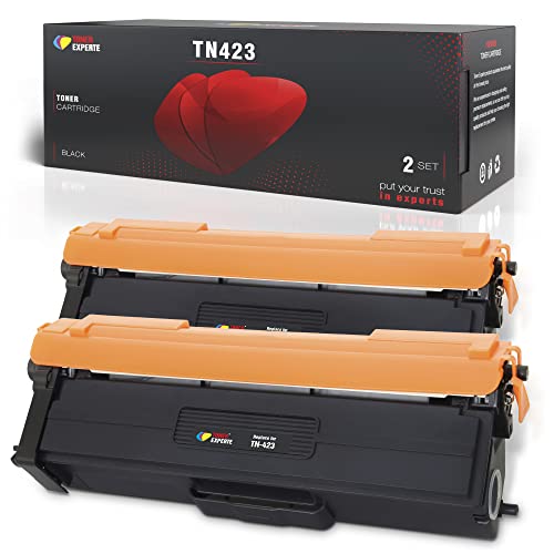 TONER EXPERTE Kompatibel für Brother TN423 TN-423 Schwarz Tonerkartusche Ersatz für TN423BK TN-423BK für DCP-L8410CDW HL-L8260CDW MFC-L8690CDW MFC-L8900CDW MFC-L9570CDW Druckerpatronen 2er-Pack von TONER EXPERTE