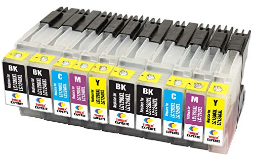 TONER EXPERTE LC1280XL LC1240XL 10 XL Druckerpatronen kompatibel für MFC-J430W MFC-J5910DW MFC-J625DW MFC-J6510DW MFC-J6910DW MFC-J825DW DCP-J525W DCP-J725DW DCP-J925DW | hohe Kapazität von TONER EXPERTE