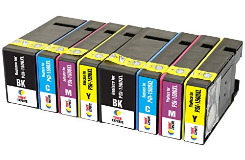 TONER EXPERTE PGI-1500XL 8 XL Druckerpatronen kompatibel für MAXIFY MB2350 MB2750 MB2755 MB2050 MB2150 MB2155 9182B001 9193B001 9194B001 9195B001 | hohe Kapazität von TONER EXPERTE
