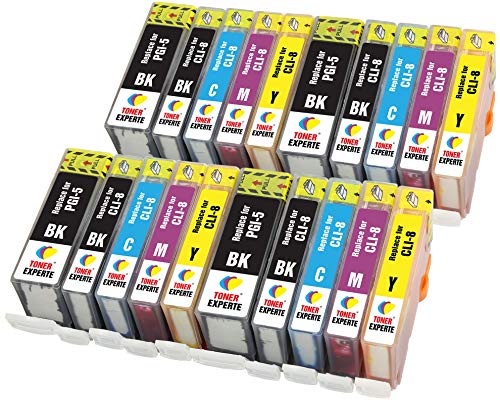 TONER EXPERTE PGI-5 CLI-8 20 XL Druckerpatronen kompatibel für PIXMA iP4200 iP4300 iP4500 iP5200 iP5200R iP5300 MP500 MP600 MP600R MP610 MP800 MP800R MP810 MP830 MX850 | hohe Kapazität von TONER EXPERTE