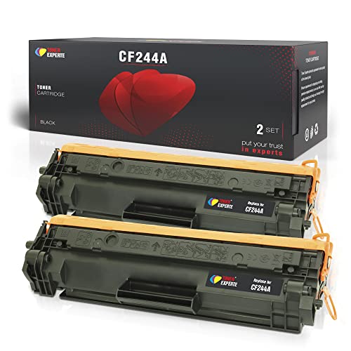 Toner Experte Kompatibel für HP CF244A 44A Schwarz Tonerkartusche Ersatz für CF 244A für LaserJet Pro M15w M15a MFP M28w M28a M29w Druckerpatronen 2er-Pack von TONER EXPERTE