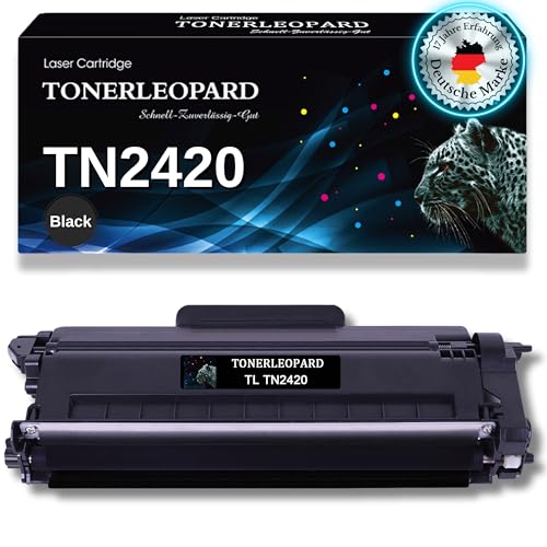 TONERLEOPARD® TN2420 - XL Toner 6.000 Seiten - Kompatiblel mit Brother MFC-L2710DW MFC-L2710DN DCP-L2530DW HL-L2350DW MFC-L2750DW HL-L2375DW HL-L2310D DCP-L2550DN DCP-L2510D TN-2420 TN-2410 Schwarz von TONERLEOPARD