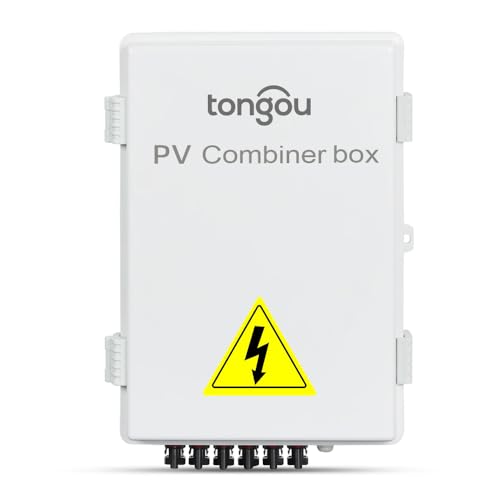 6-Saitige PV Kombinationsbox,Solar PV Anschlusskasten,10A Nennstrom Sicherung und Leistungsschalter 63A,mit Lightning Arreste,IP65,für Solarpanel-Gitter und netzunabhängiges Solarstromsystem TONGOU von TONGOU