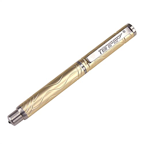TONIFE Selbstverteidigungsstift mit Notfall-Glasbrecher-Schreibwerkzeug Self Defense Pen (Gold) von TONIFE