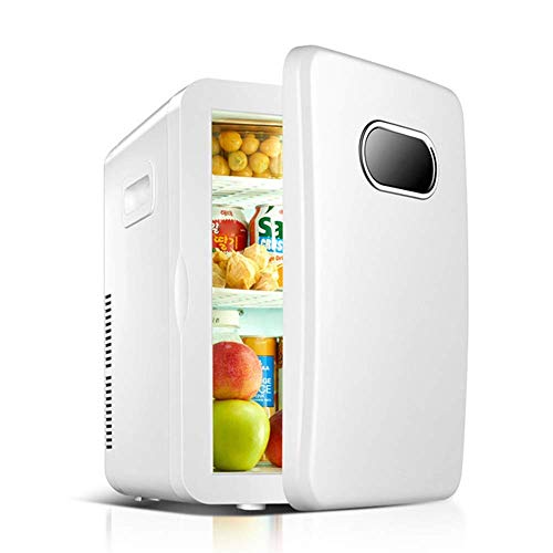 TONPOP Tragbarer Kühlschrank, 20-Liter-Minikühlschrank, AC/DC-Stromkühler und -Wärmer, bietet Platz für 27 Flaschen mit 330-ml-Dosen, energiesparende Stummschaltung, geeignet für Schlafzi von TONPOP