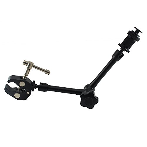 TONSHEN Einstellbar Magic Arm + Große Super Clamp 11 Zoll / 28 cm Crab Zangen Clip für DSLR Kamera Rig CD Artikulation Blitzgeräte LED Lichter LCD Bildschirm DV Montor und GoPro von TONSHEN