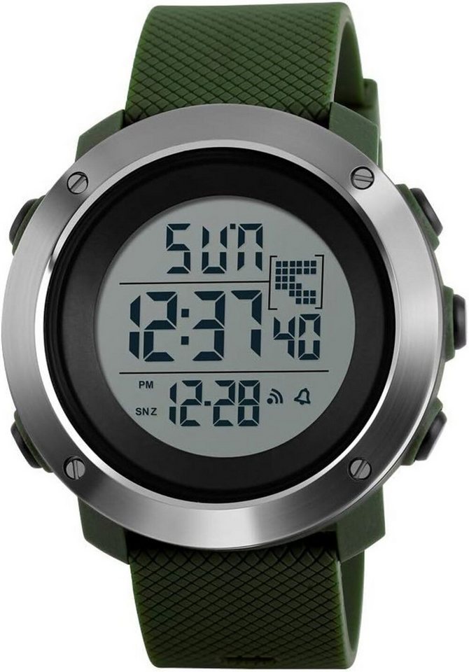 TONSHEN Fur Manner Watch, mit Multifunktional LED Elektronik Doppelte Zeit Sport von TONSHEN