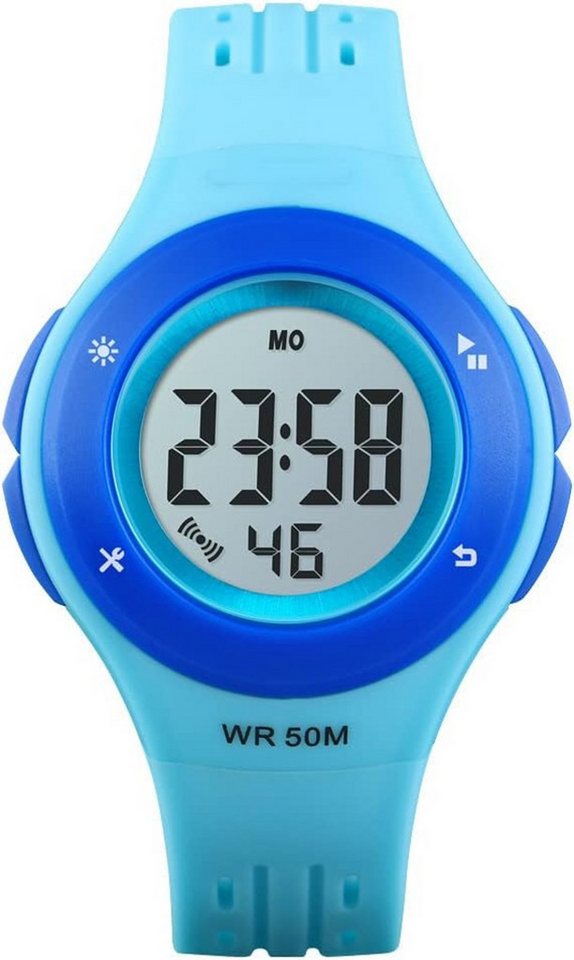 TONSHEN Mehrfarbig LED Licht Kinder Digital Sport 50M Wasserdicht Watch, Multifunktional Elektronik Alarm Stoppuhr Junge Mädchen Armbanduhr TONSHEN Mehrfarbig LED Licht Kinder Digital Sport 50M Wasserdicht Watch, Multifunktional Elektronik Alarm Stoppuhr Junge Mädchen Armbanduhr von TONSHEN