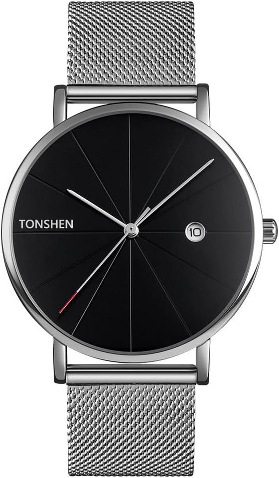 TONSHEN mit Kratzfesten Kristallen und einer präzisen Uhrwerk-Technologie Watch, mit funkelnden Kristallen sorgt für einen luxuriösen Look für Alltag TONSHEN mit Kratzfesten Kristallen und einer präzisen Uhrwerk-Technologie Watch, mit funkelnden Kristallen sorgt für einen luxuriösen Look für Alltag von TONSHEN