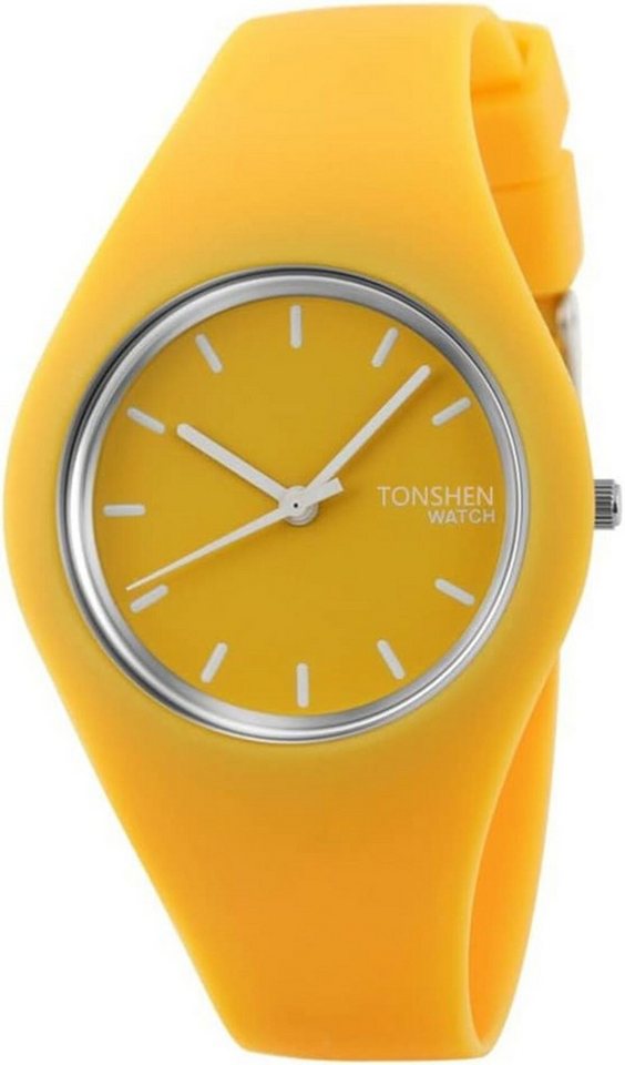 TONSHEN mit Präzises Uhrwerk zuverlässige Uhrwerk bietet genaue Zeitangaben Watch, Komfortables Tragegefühl Einteilige Design mit weichem Kautschukband von TONSHEN