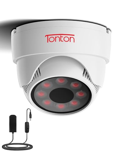 Tonton IR Illuminator Infrarotlampe, 850nm Infrarot Strahler, 15M Hochempfindliches Zusatzlicht, 3M Netzteil, Weiß von TONTON