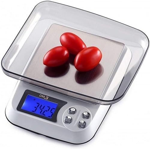Digitalwaagen Küchenwaagen für Lebensmittel Mehrzweck-Digitalküchenwaagen Elektronische Taschenwaagen für Lebensmittel und Diät (Größe: 1 kg/0,1 g) (eine Farbe: 2 kg/0,1 g) von TONZN
