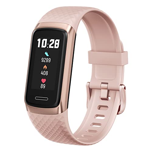 TOOBUR Fitness Tracker Aktivitätstracker mit Pulsmesser Schlaftracker 14 Sportmodi Sportuhr Ip68 Wasserdicht Schrittzähler Armband Kompatibel Android IOS Fitnessuhr für Damen von TOOBUR