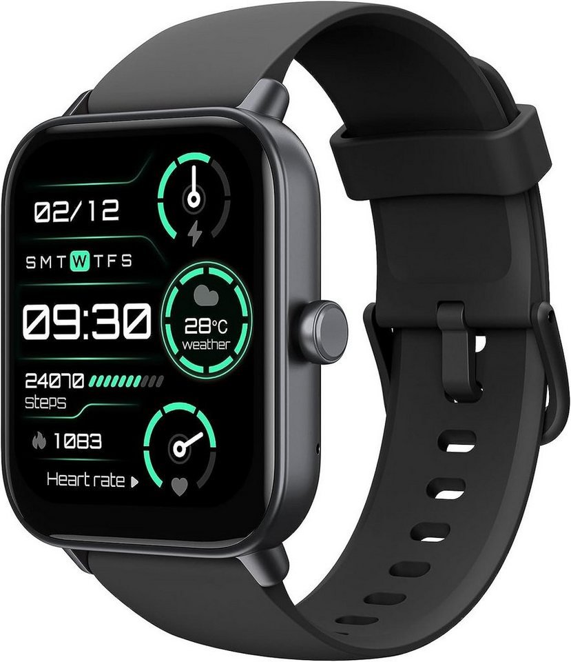 TOOBUR Smartwatch (1,8 Zoll, Android iOS), Herren mit Alexa und Telefonfunktion Fitnessuhr 100 Sports Wasserdicht von TOOBUR